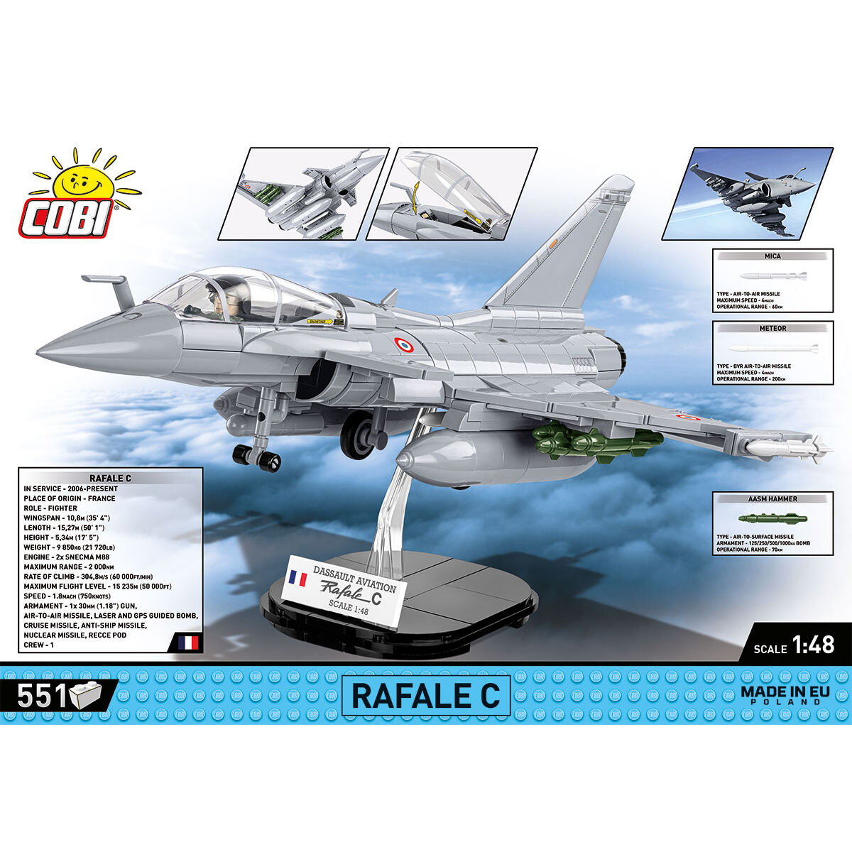 Avión de combate COBI Dassault Rafale C: Conjunto n.° 5901