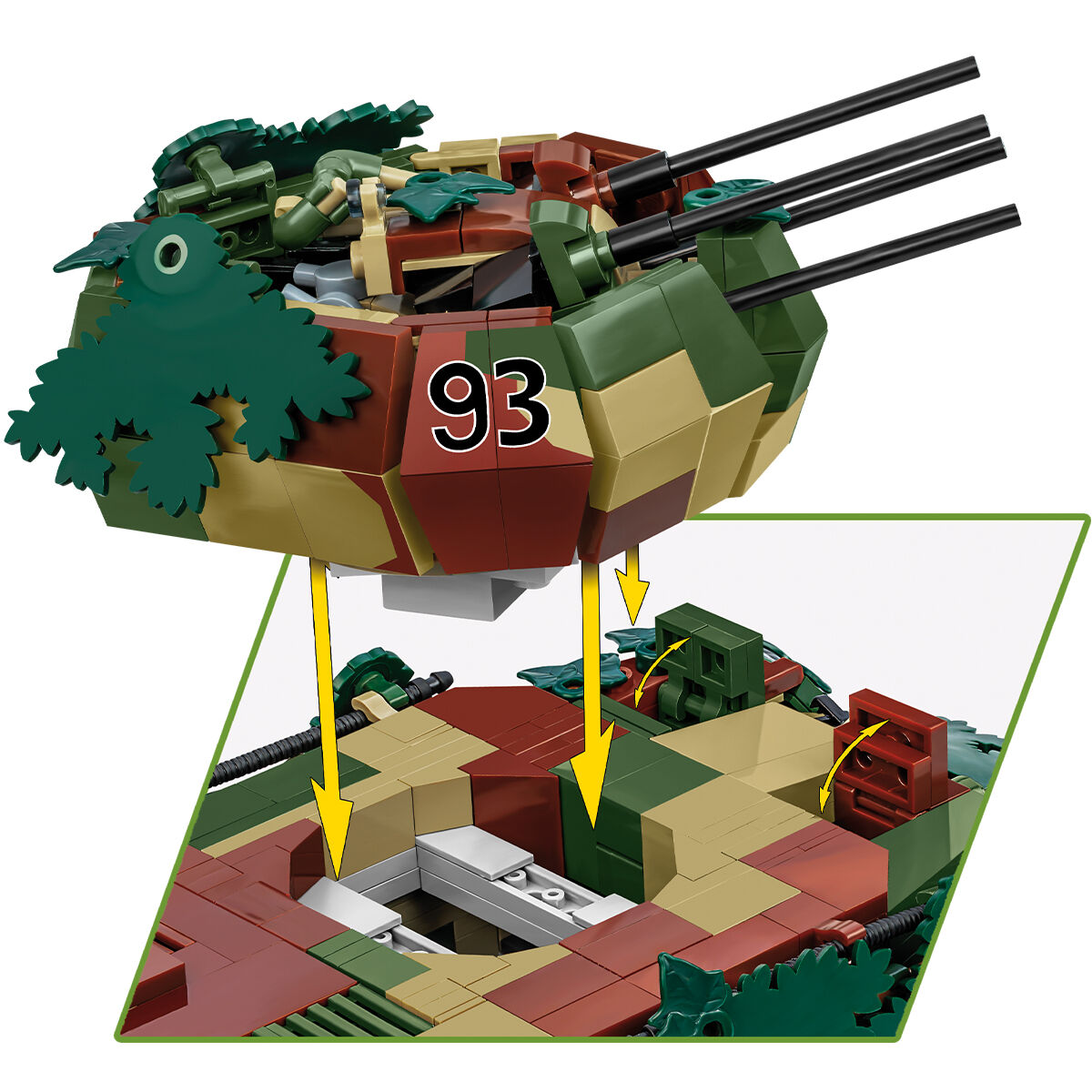 COBI EDICIÓN EJECUTIVA FlakPanzer IV Wirbelwind: Conjunto #2593
