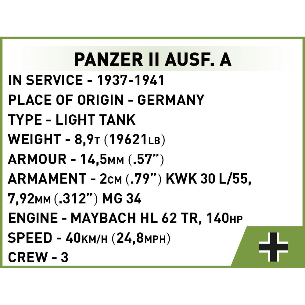 COBI Panzer II Ausf. A 1:48: Set #2718