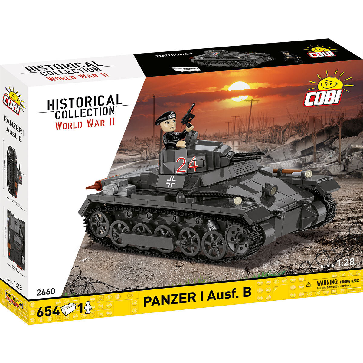 COBI Panzer I Ausf. Tanque B: Conjunto #2660
