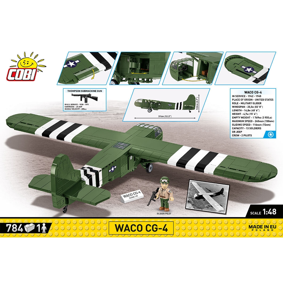Planeador militar COBI WACO CG-4: Set n.° 5755