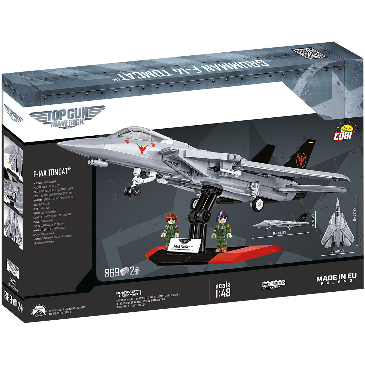 COBI TOP GUN Grumman F-14 Tomcat Fighter: Set #5920