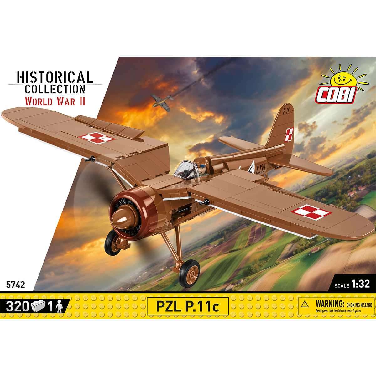 COBI PZL P.11c Fighter Plane : Set #5742