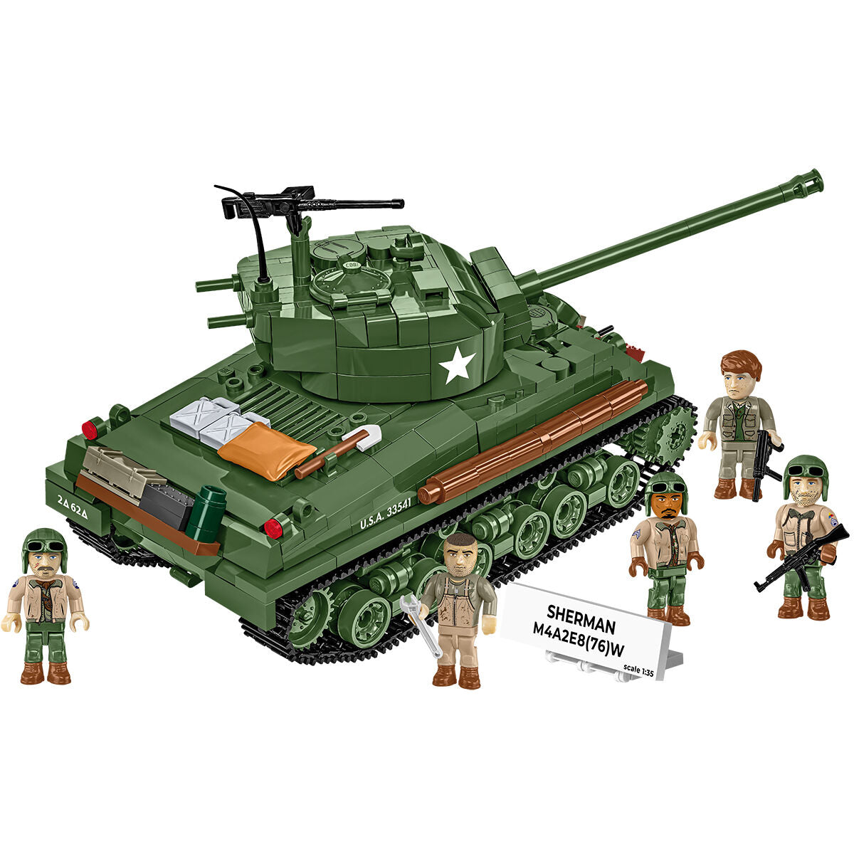 COBI Sherman M4A2E8(76)W Tank : Set #3118
