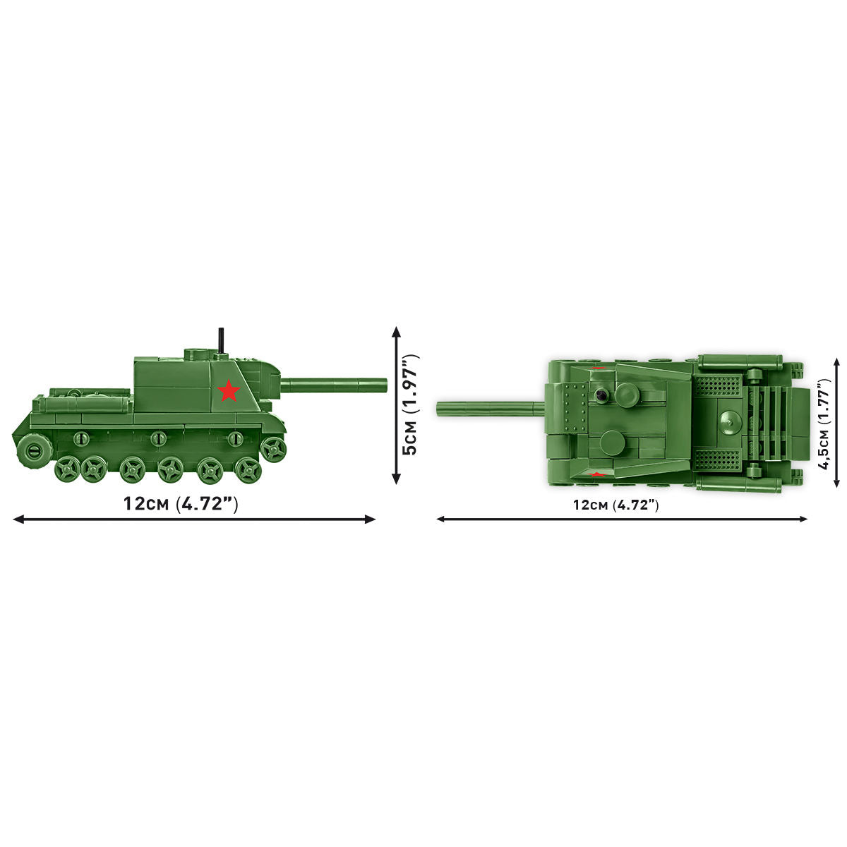 Tanque COBI ISU 152 Escala 1:72: Set #3096