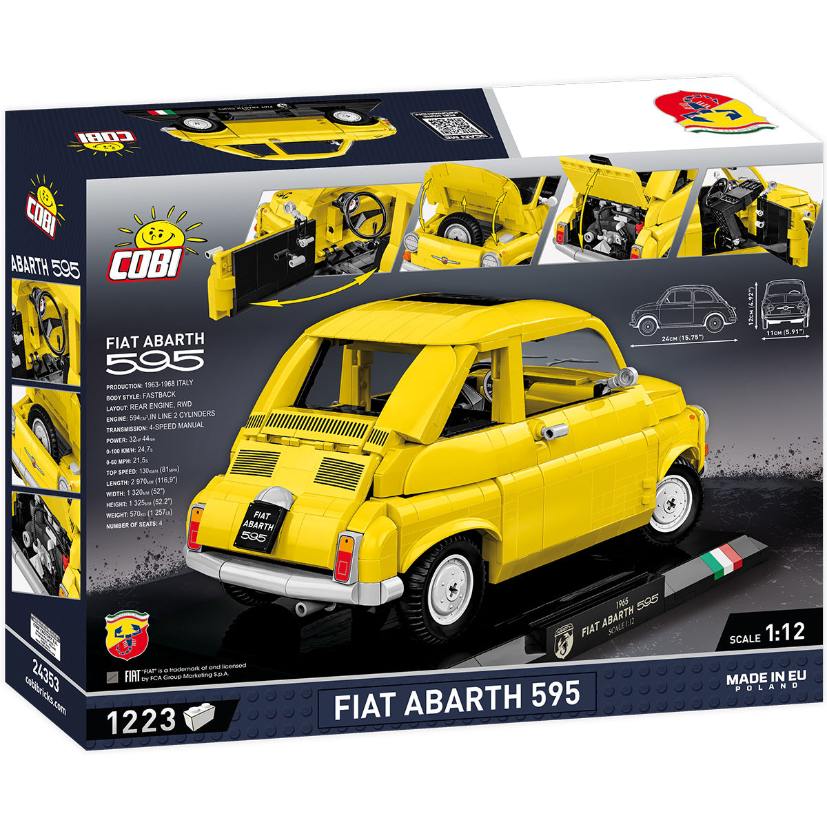 COBI EXECUTIVE EDITION Fiat Abarth 595 Car: Set #24353