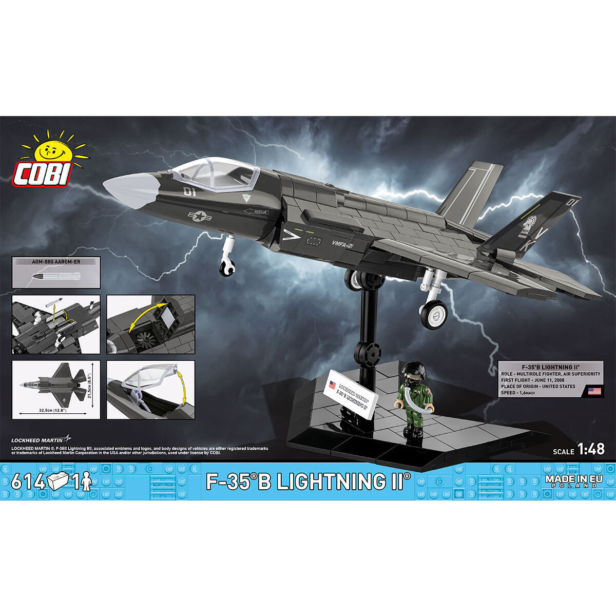 COBI F-35B Marine Corps Lightning II Fighter Jet: Set #5912