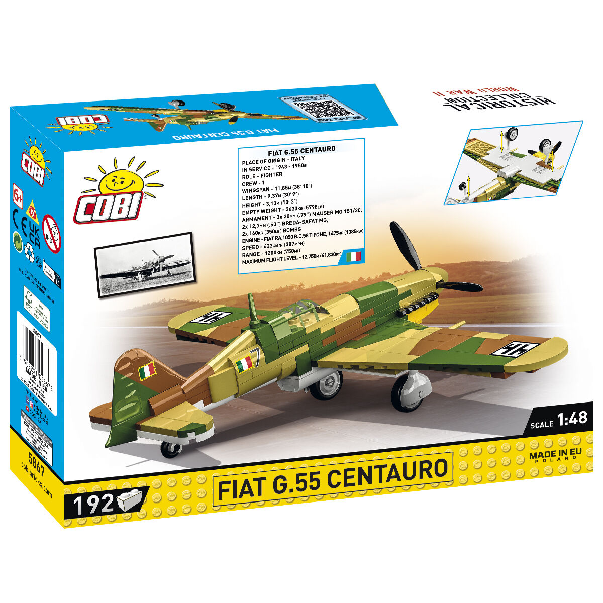 COBI Fiat G.55 Centauro Fighter: Juego #5867
