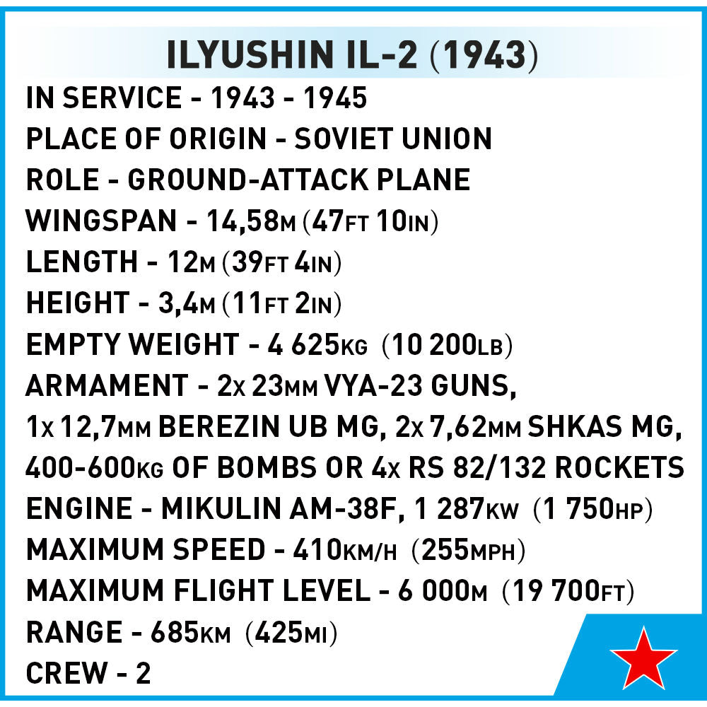 COBI Ilyushin IL-2 (1943): Conjunto n.º 5745