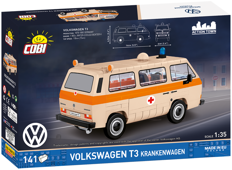 COBI Volkswagen T3 Krankenwagen (Ambulance) Van: Set #24636