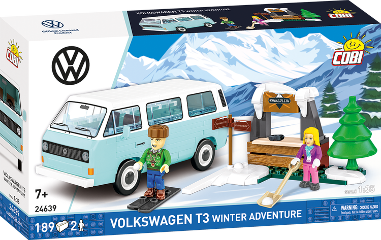 Furgoneta COBI Volkswagen T3 Winter Adventure: Set #24639