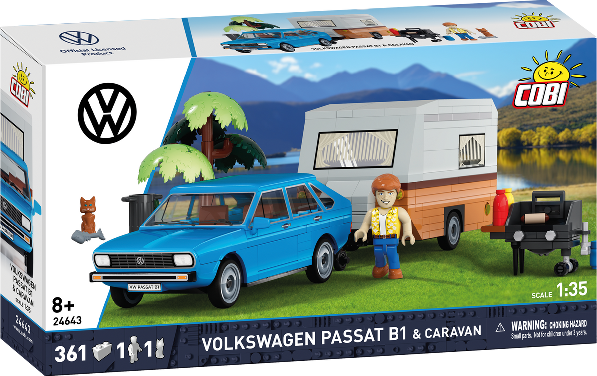 COBI Volkswagen Passat B1 & Caravan Trailer : Set #24643
