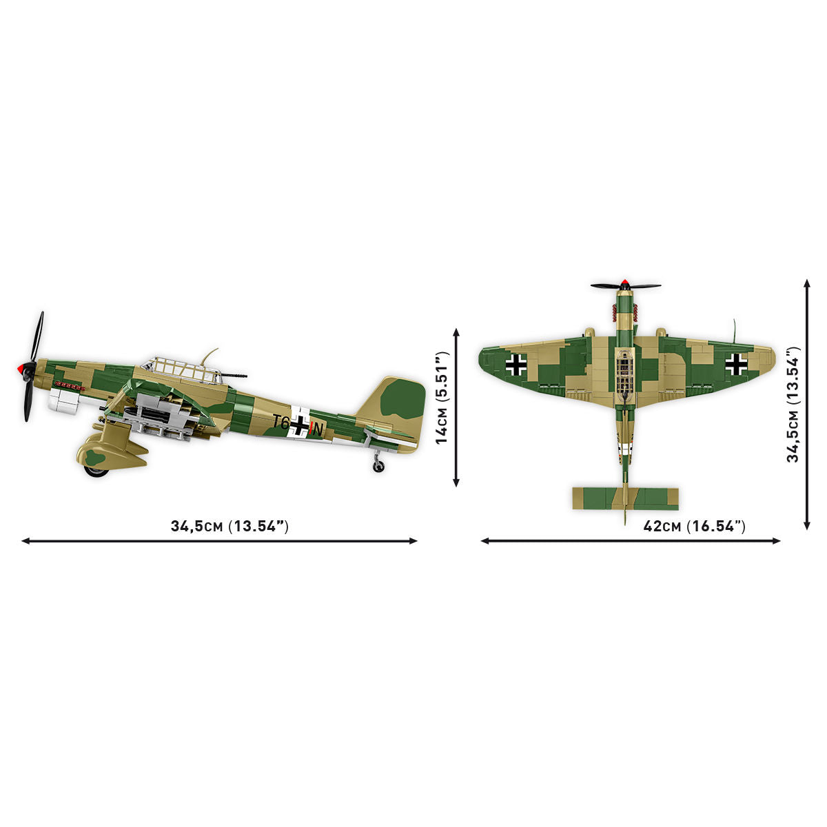 Bombardero en picado COBI Junkers JU 87 B-2: Conjunto n.° 5748