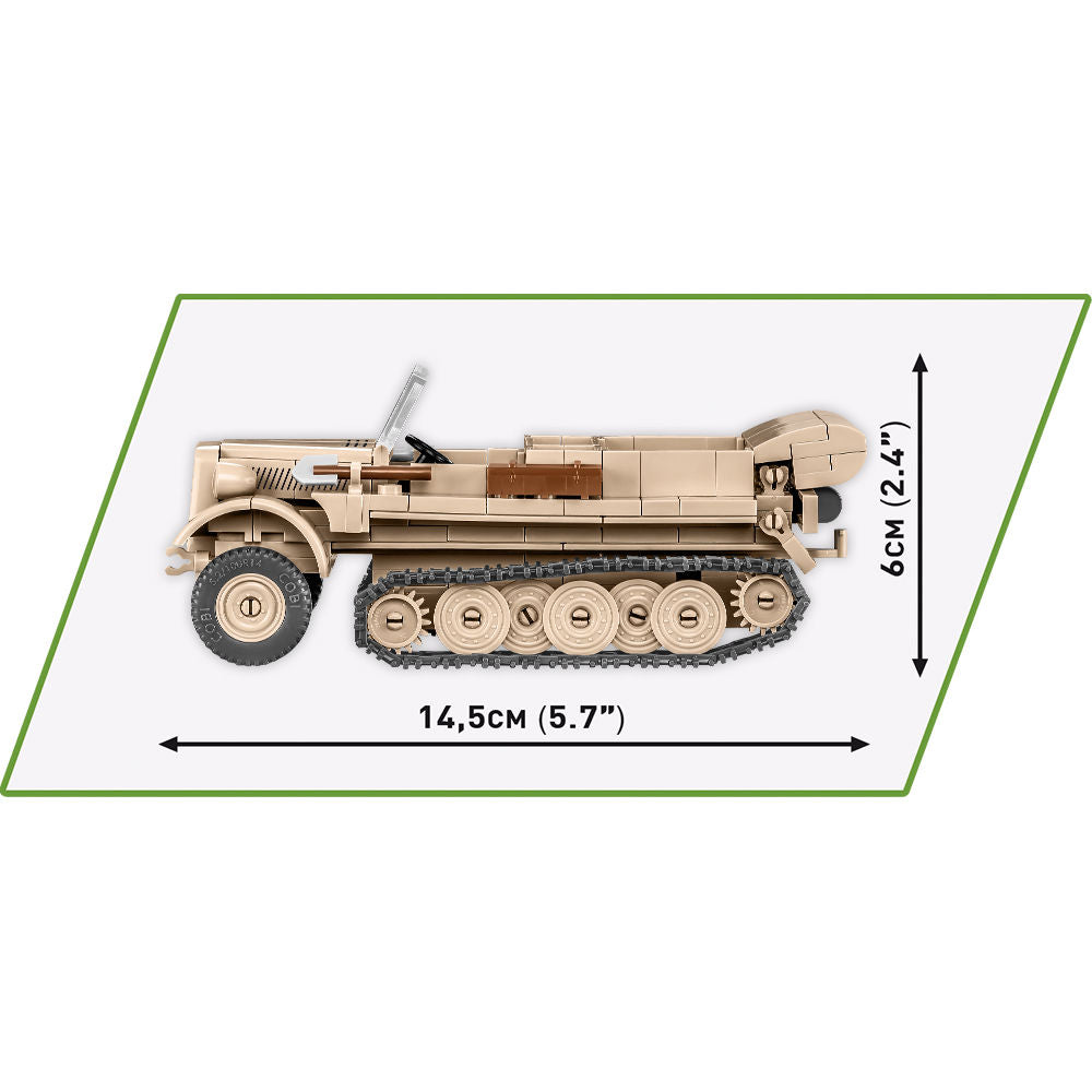 COBI Sd.Kfz. 10 Demag D7: Conjunto n.° 2273