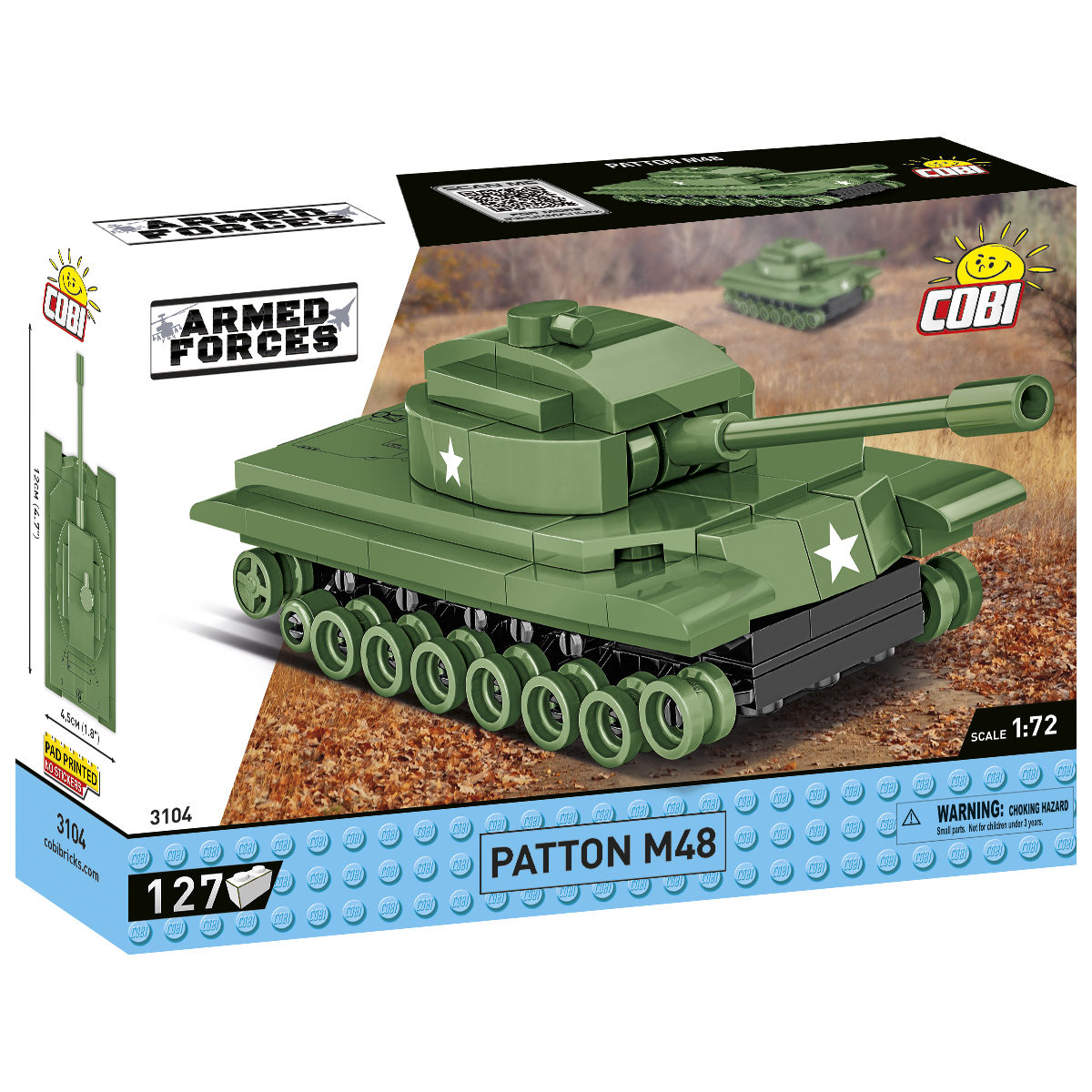 COBI Patton M48 Tank 1:72 Scale: Set #3104