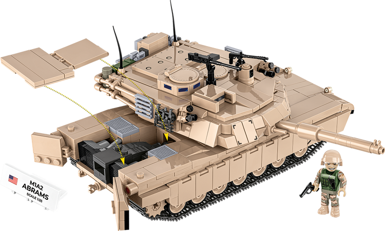 Tanque COBI M1A2 Abrams: Conjunto n.° 2632
