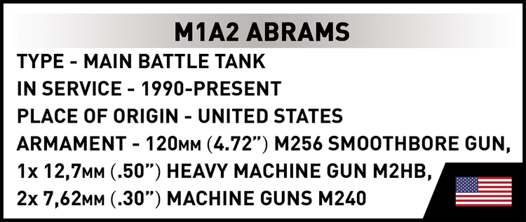 Tanque COBI M1A2 Abrams: Conjunto n.° 2632