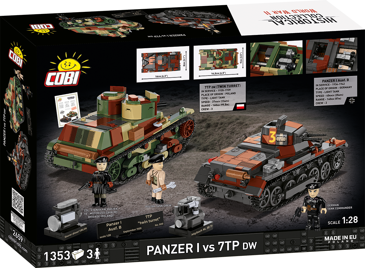 COBI EDICIÓN LIMITADA Panzer I vs. Tanques 7TP DW: SET #2659 