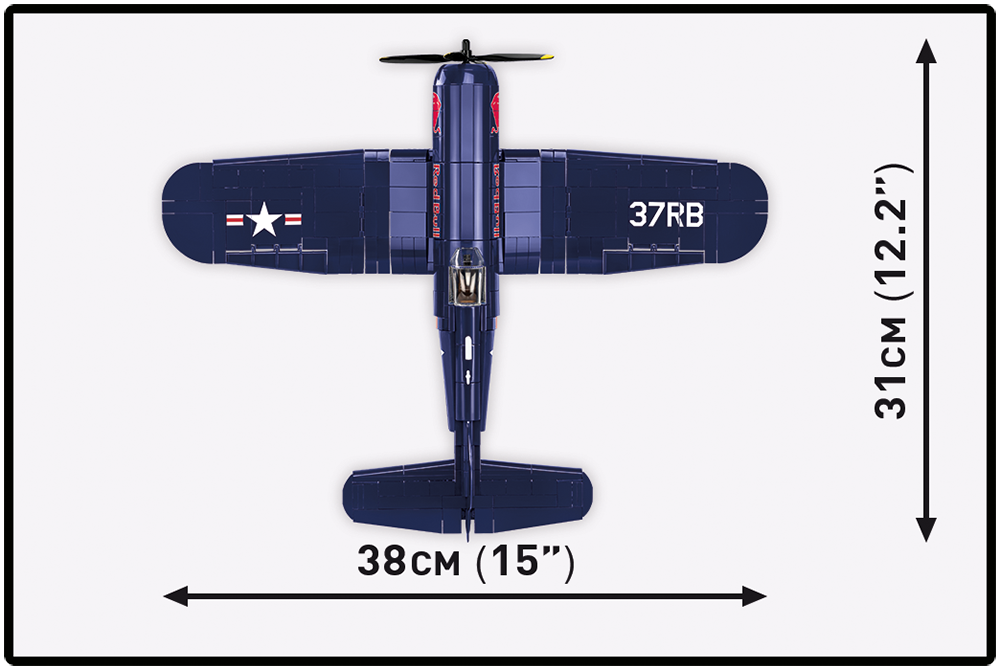 COBI FLYING BULLS Chance Yought F4U-4 Corsair Plane: Set #26634