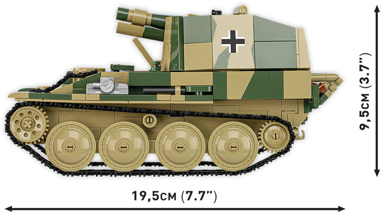 COBI Sd.Kfz. 138/1 Grille Ausf. M Self-Propelled Artillery : Set #2665