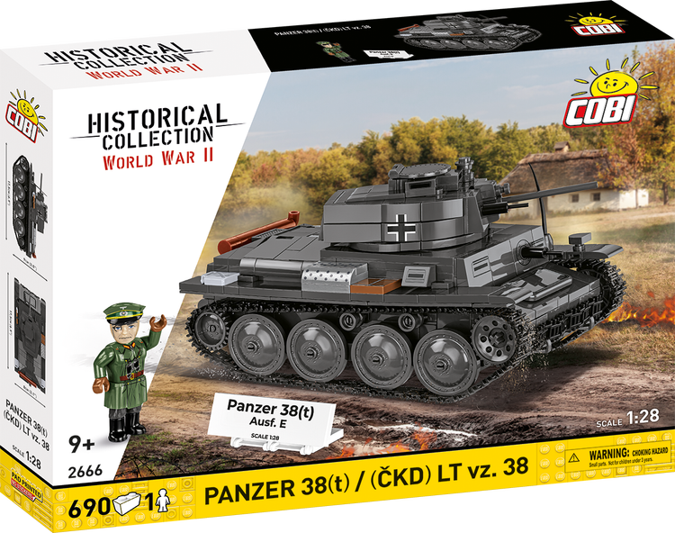 COBI Panzer 38(t) / (ČKD) LT vz. 38 Tanque: Conjunto #2666 