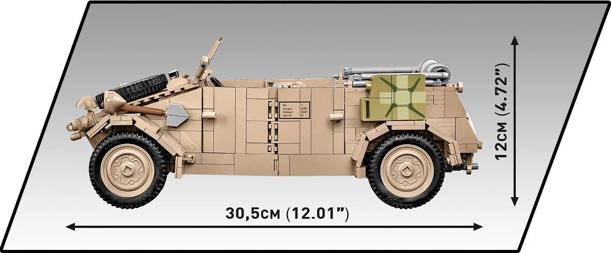 COBI EXECUTIVE EDITION Kübelwagen (PKW TYP 82) Vehículo utilitario (1:12): Set n.° 2802