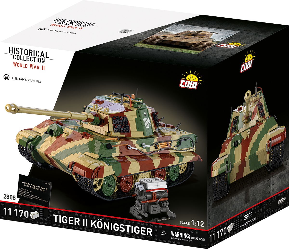 Tanque COBI Tiger II Königstiger escala 1:12: Set #2808