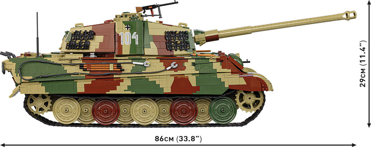 Tanque COBI Tiger II Königstiger escala 1:12: Set #2808
