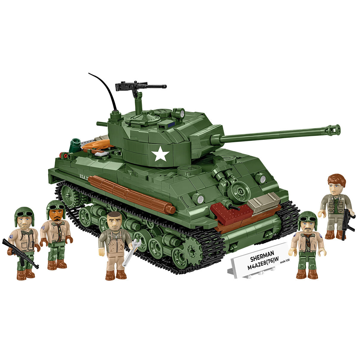 COBI Sherman M4A2E8(76)W Tank : Set #3118