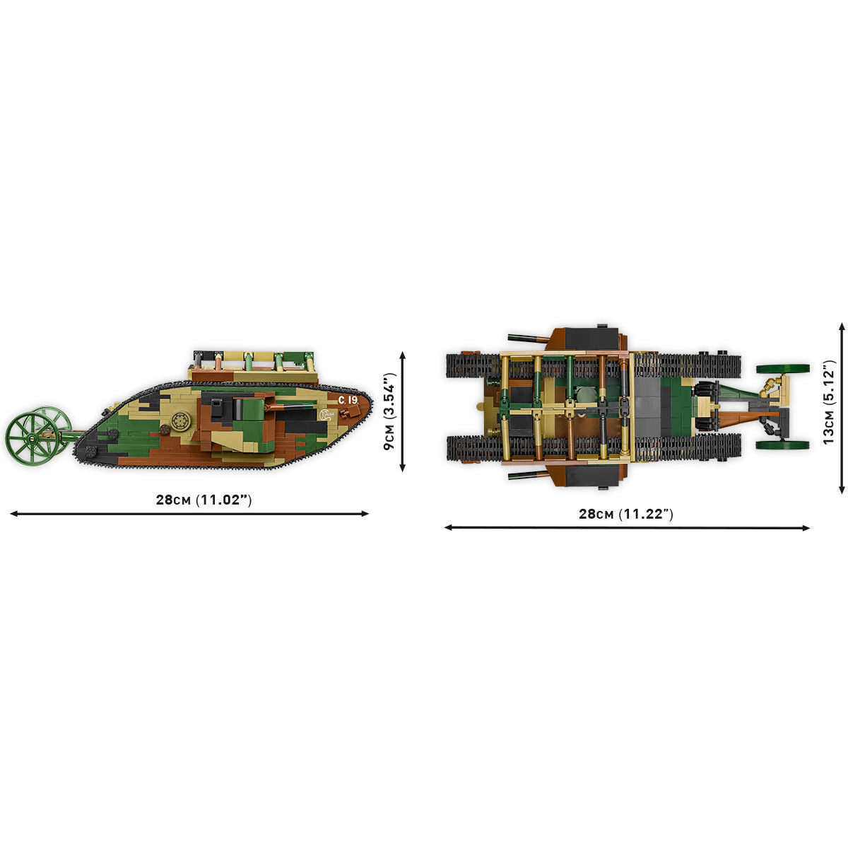 COBI Mark I (Male) no C.19. Tank : Set #2993