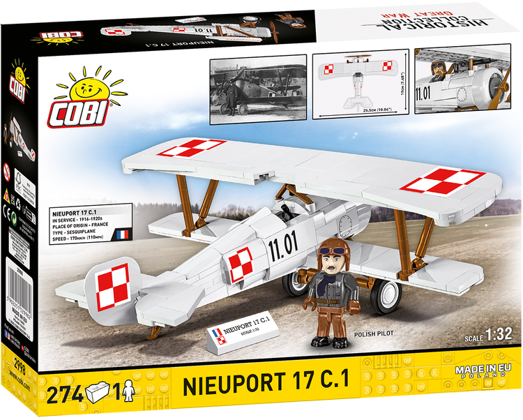 COBI Nieuport 17 C.1 Polish Sesquiplane Fighter : Set #2998