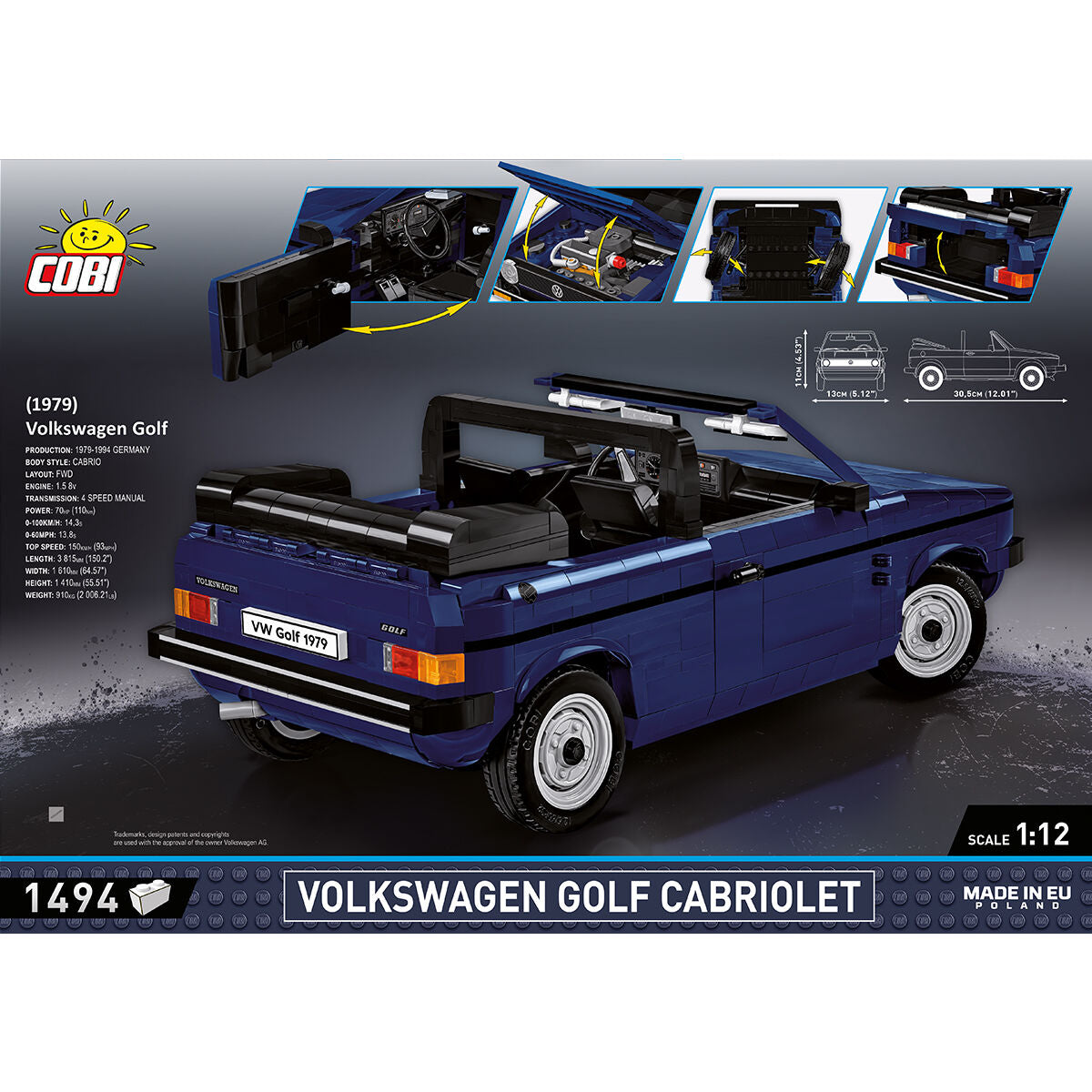 COBI Volkswagen GOLF Cabriolet: Juego #24360