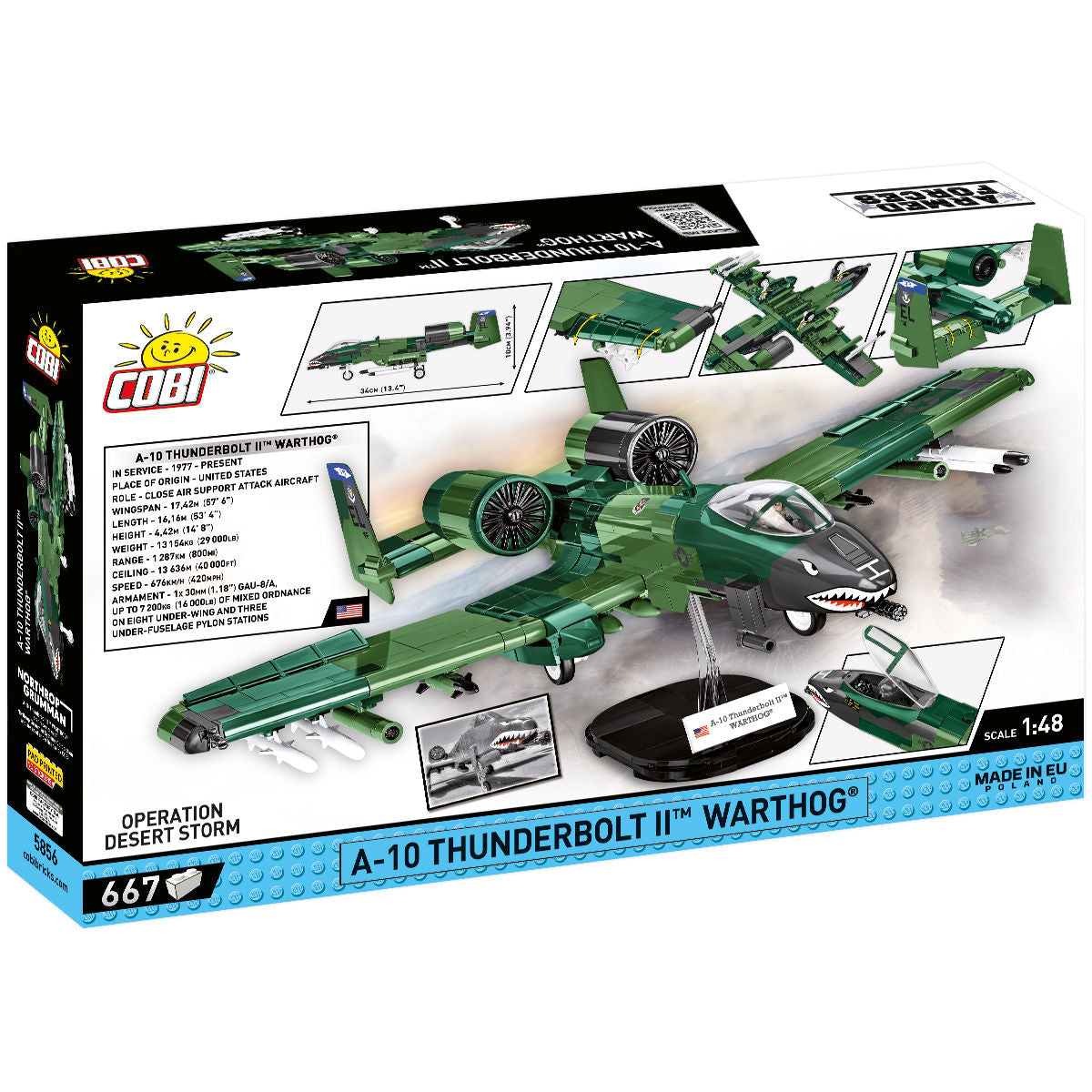 Avión de ataque COBI A-10 Thunderbolt II Warthog: Conjunto n.° 5856