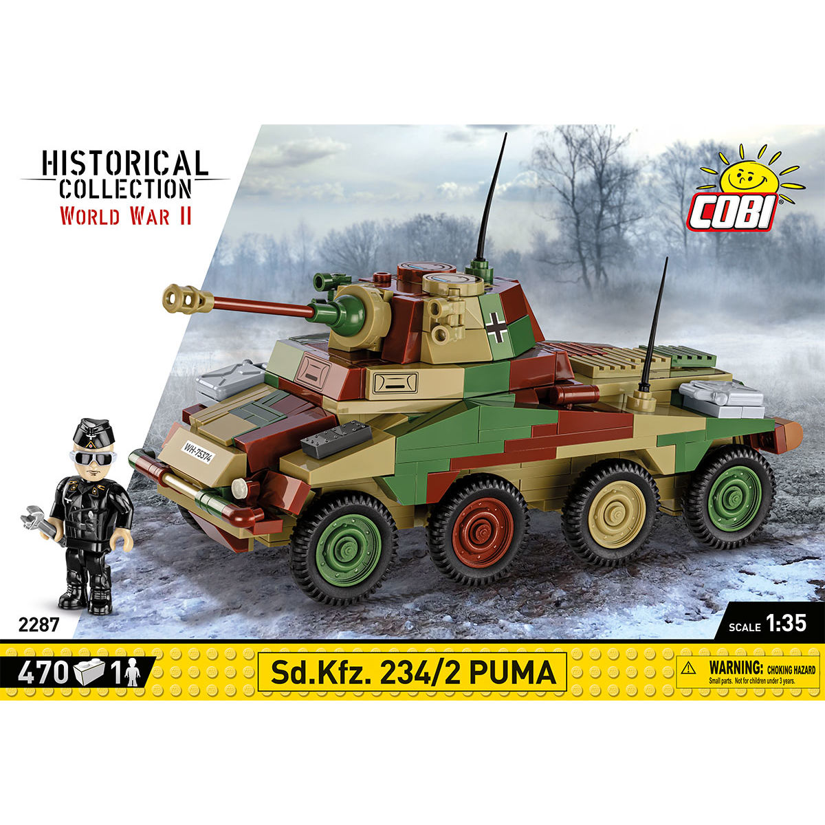 COBI Sd.Kfz. 234/2 PUMA Armored Vehicle : Set #2287