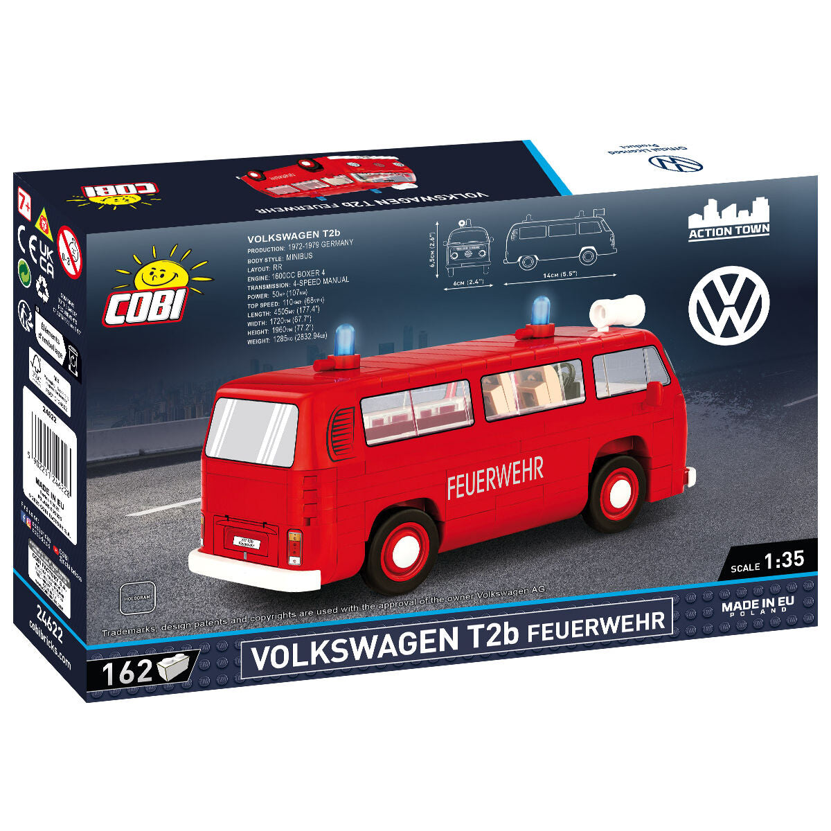 COBI Volkswagen T2b Feuerwehr Fire Van: Set #24622