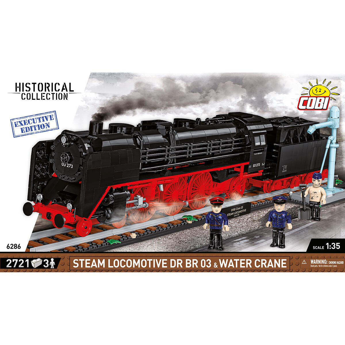 COBI EXECUTIVE EDITION Steam Locomotive DR BR 03 Train & Water Crane : Set #6286