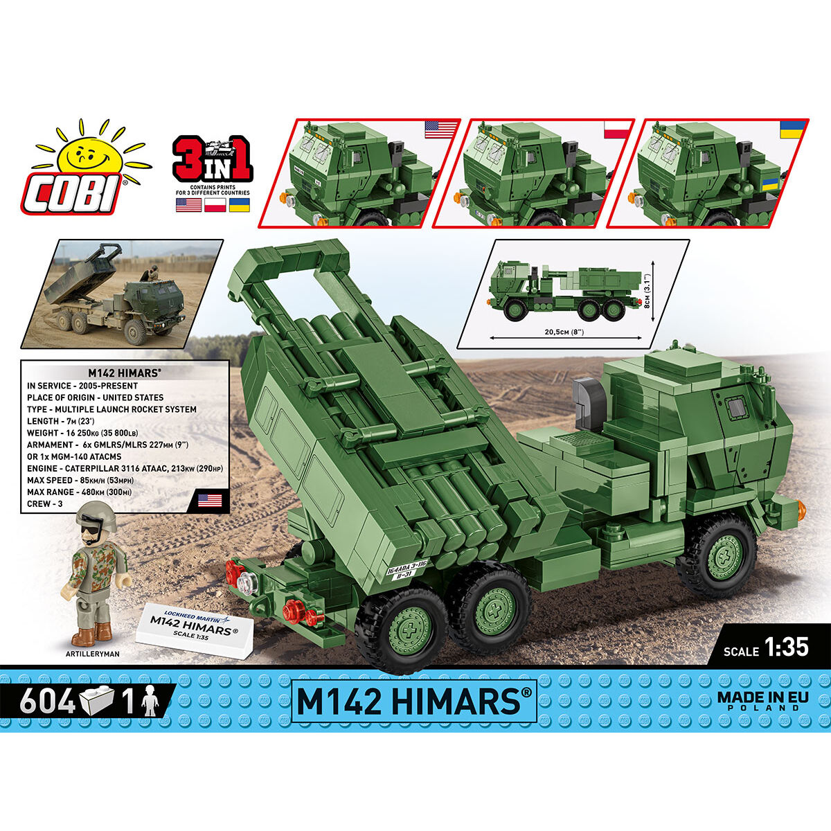 Lanzacohetes múltiple COBI M142 Himars: Conjunto n.° 2626