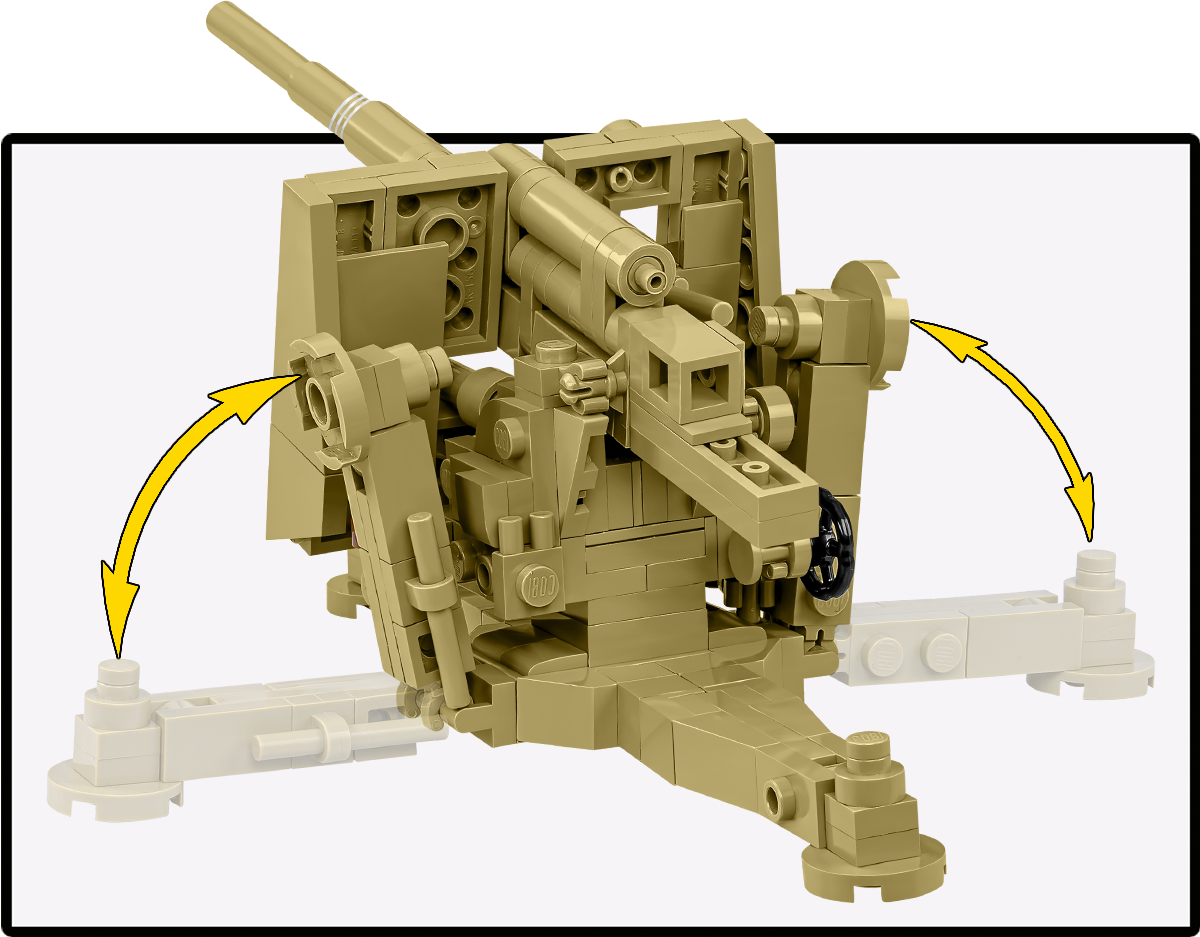 COBI 8.8cm FLAK 18 Artillery : Set #3141