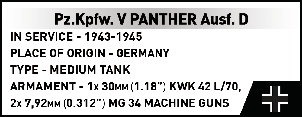 COBI LIMITED EDITION Panzer V Panther & 152mm ML-20 : Set #3144