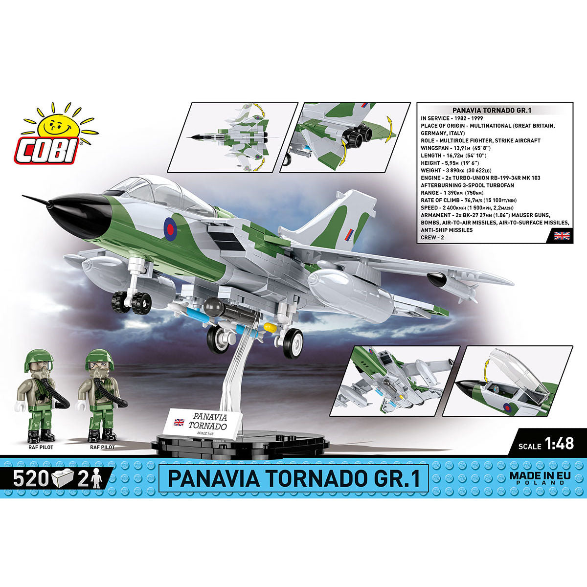 COBI Panavia Tornado GR.1 Combat Aircraft : Set #5852