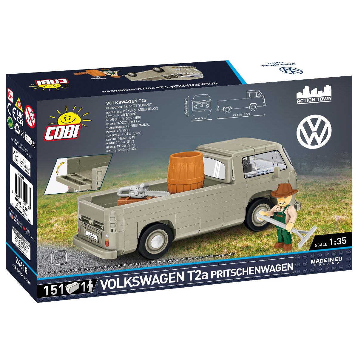 COBI Volkswagen T2a Pritschenwagen Van: Set #24618