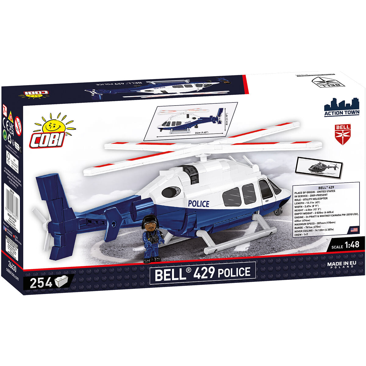 Helicóptero policial COBI Bell 429: Set n.° 26630