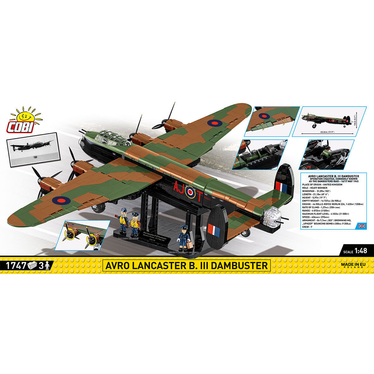COBI EDICIÓN EJECUTIVA AVRO Lancaster B. III Dambuster: Serie n.° 5758