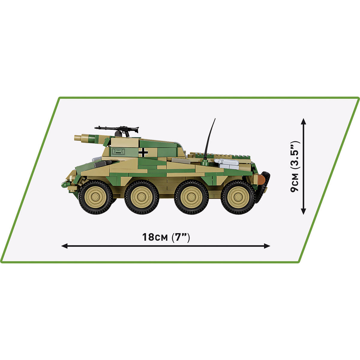 COBI Sd.Kfz. 234/3 Stummel Armored Vehicle : Set #2288