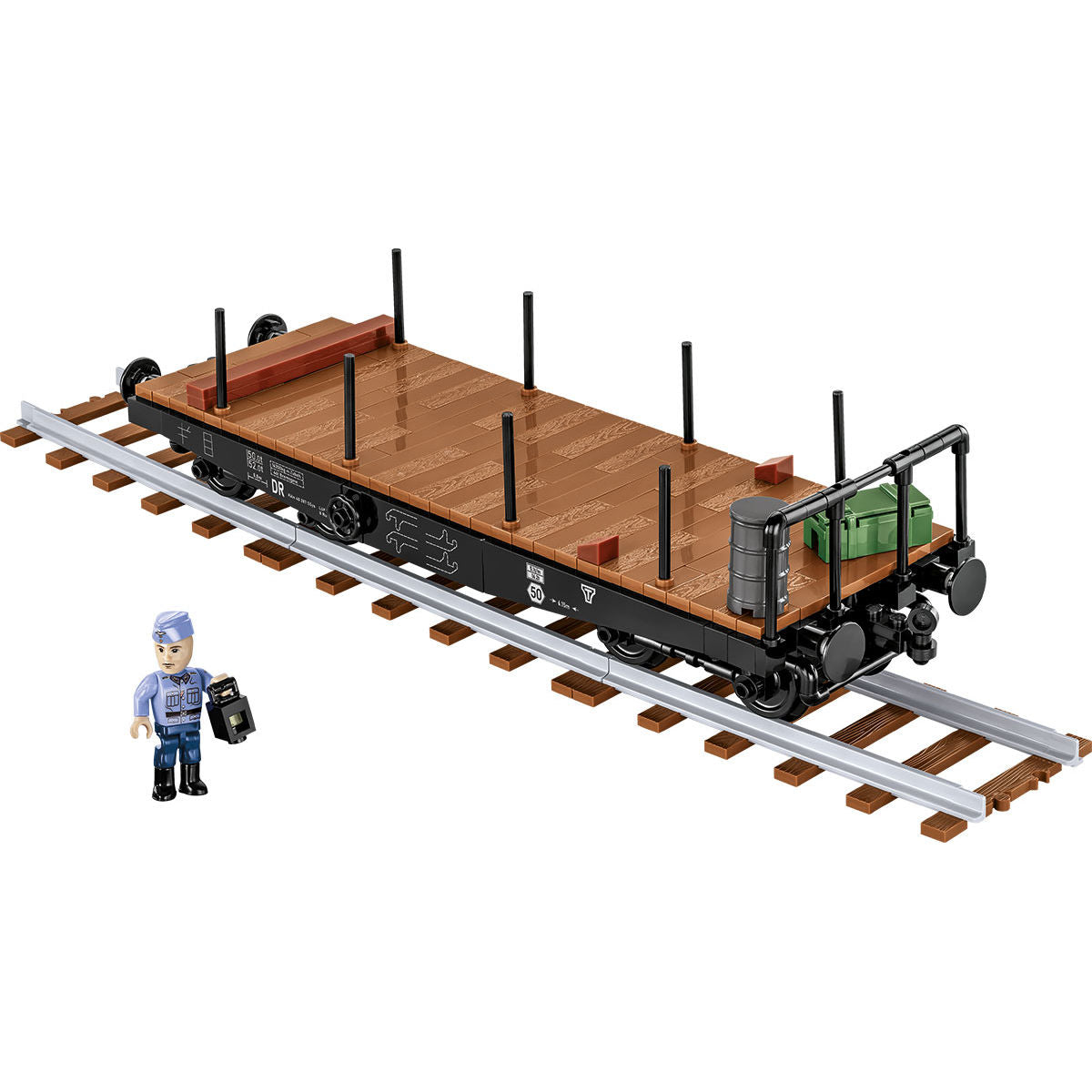 COBI Schwerer Plattformwagen Type Ssys Train Car : Set #6284