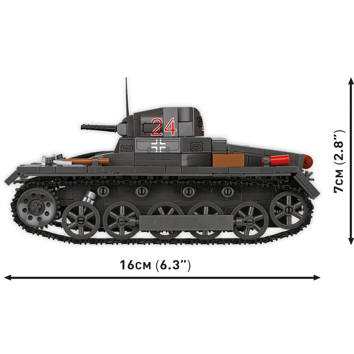 COBI Panzer I Ausf. Tanque B: Conjunto #2660