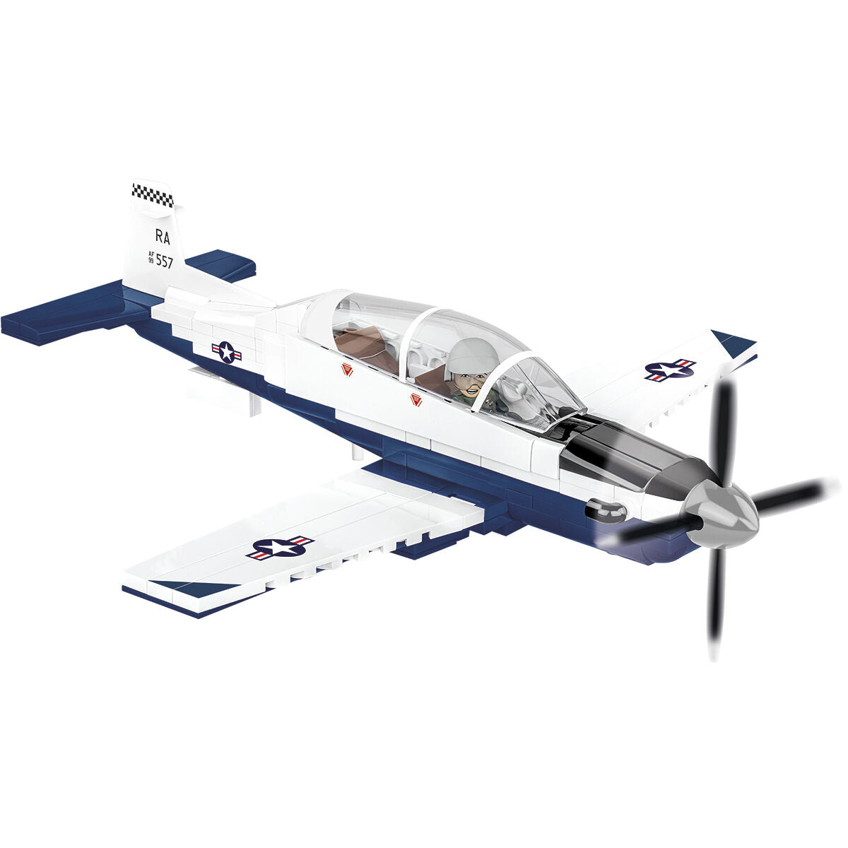 COBI Beechcraft T-6 Texan II Turboprop Blue/White: Set #26624