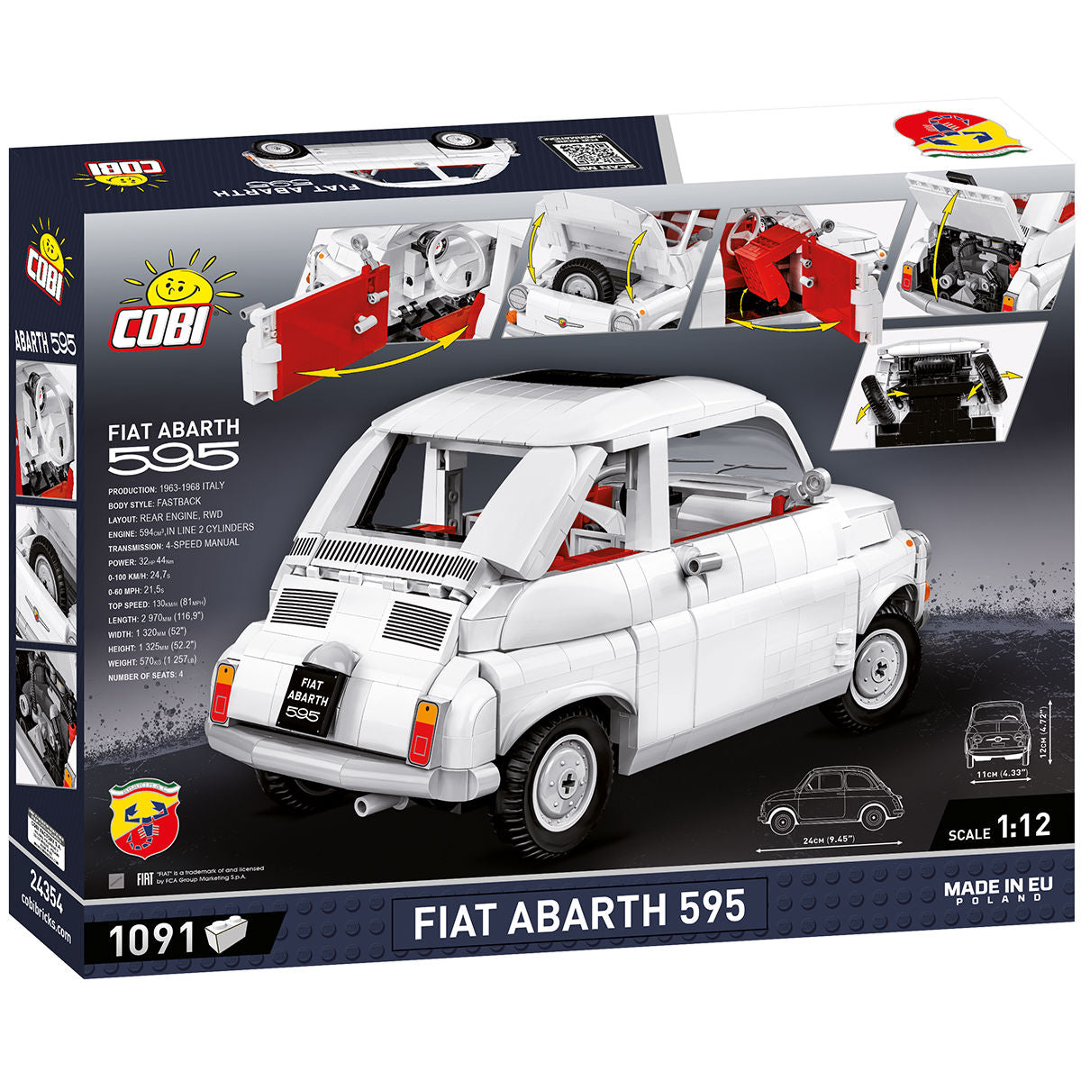 COBI Fiat Abarth 595 Car: Set #24354