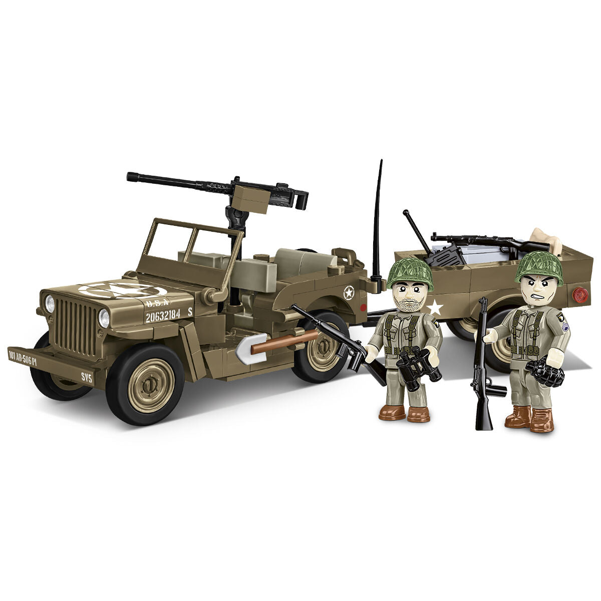 COBI JEEP Willys MB Vehicle and Trailer : Set #3132