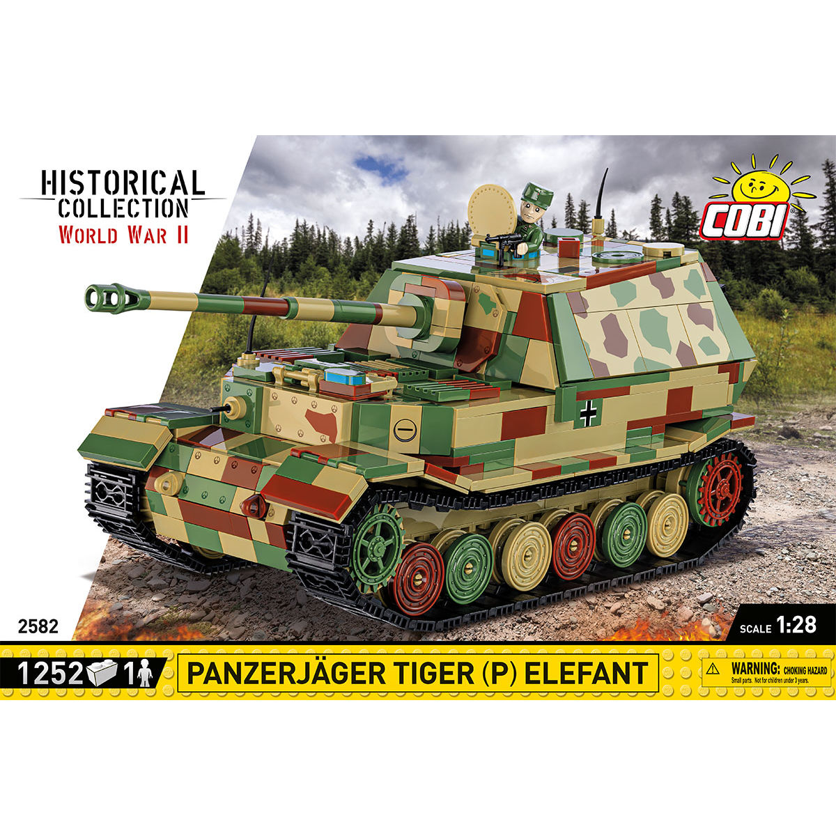 COBI PanzerJager Tiger (P) Elefant Tank Destroyer : Set #2582